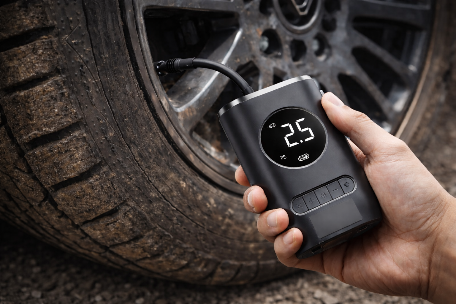 Compresseur d’Air Portable – Gonflage Rapide & Précis